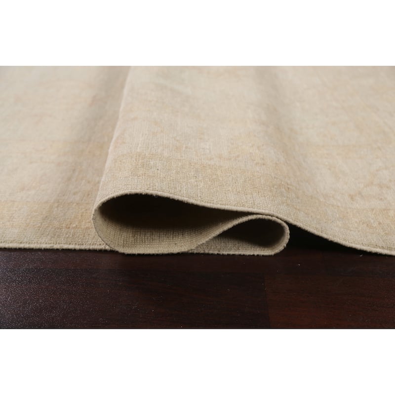 Vegetable Dye Muted Oushak Oriental Area Rug Wool Hand-knotted Carpet - 8'5" x 10'6"