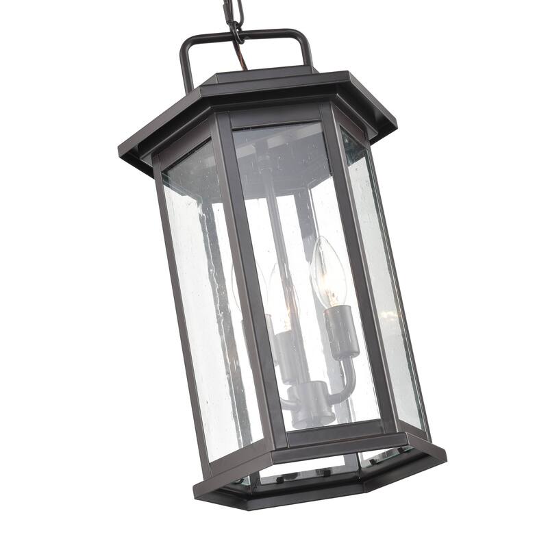 Millennium Lighting Ellis 3 Light 18" Metal Outdoor Hanging Lantern
