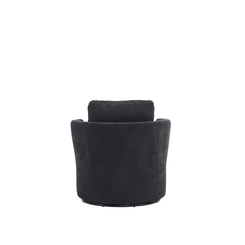 29.5" Polyester Swivel Arm Chair