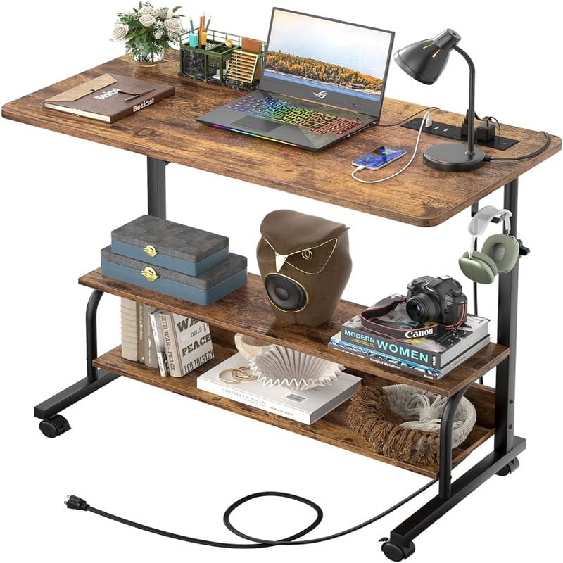 32" Height Adjustable Standing Desk - Rustic