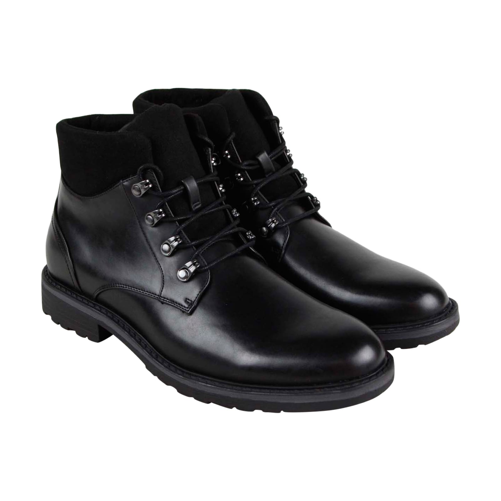mens casual dress boots black