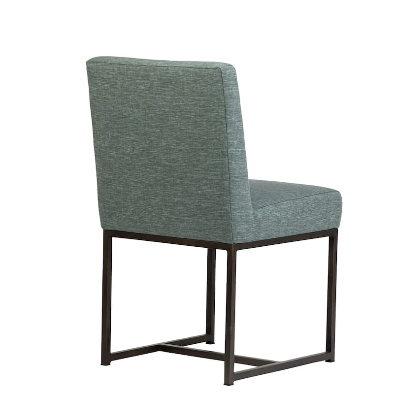 Otter Cotton Blend Upholstered Dining Chair, Sea Green