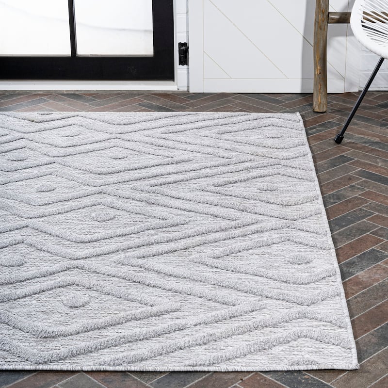 JONATHAN Y Salines Moroccan Diamond Indoor/Outdoor Area Rug