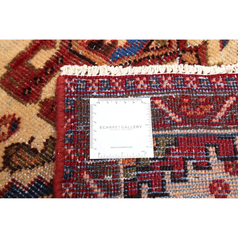 ECARPETGALLERY Hand-knotted Antalya Vintage Dark Red Wool Rug - 3'7 x 5'9