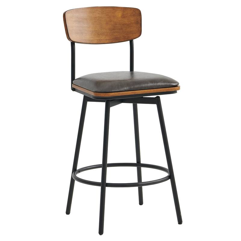 Spruce & Spring Claire Swivel Counter Height Bar Stool Set