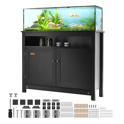 VEVOR Aquarium Stand Fish Tank Stand in MDF Turtle Tank Stand Reptile Tank Stand with Storage