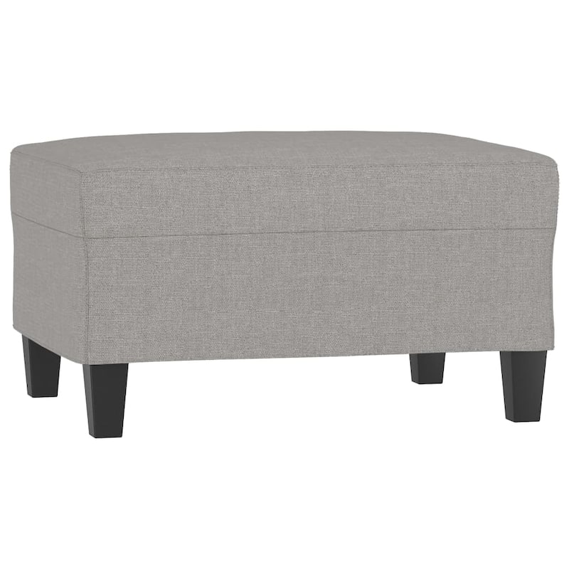 vidaXL Footstool Dark Gray/Light Gray 23.6"x19.7"x16.1" Fabric