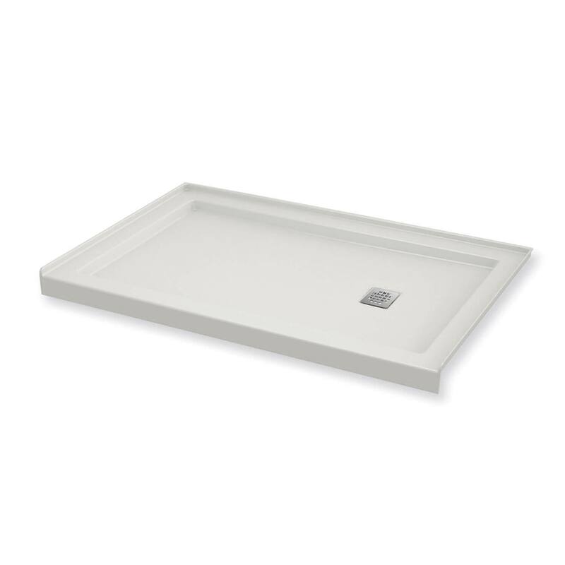 Maax B3Square 59-7/8" x 31-7/8" Rectangular Shower Base with Single - White
