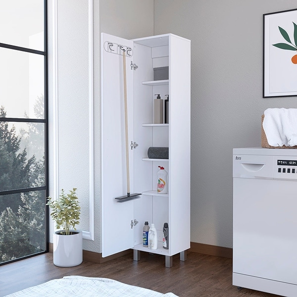 Broom closet for small spaces sale