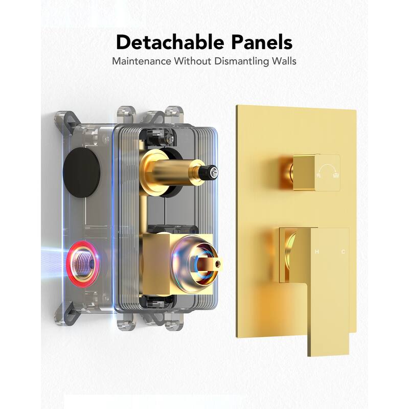 HighPressure Balancing Shower System ,10" Rainfall Shower Head with 3