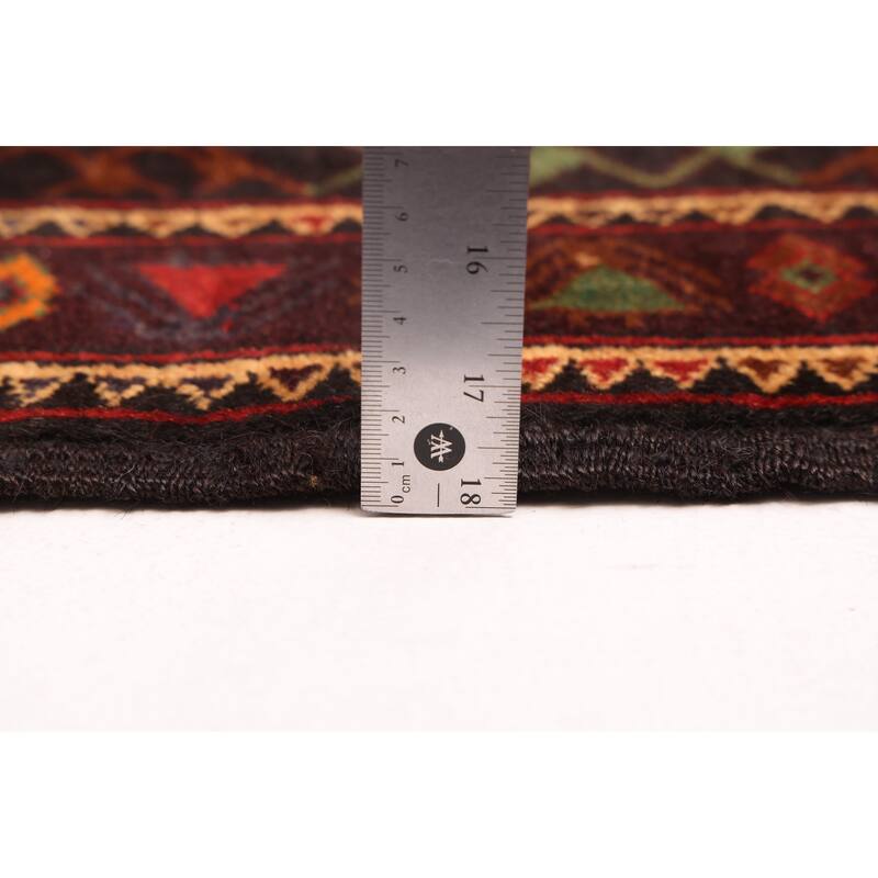 ECARPETGALLERY Hand-knotted Teimani Black Wool Rug - 3'8 x 6'0