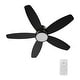 preview thumbnail 6 of 22, CARRO Cerus 48" 5-Blade Flush Mount Ceiling Fans with Light and Remote