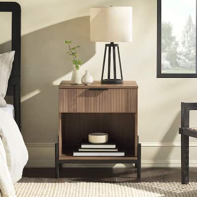 Middlebrook Designs Modern Fluted-Drawer Nightstand