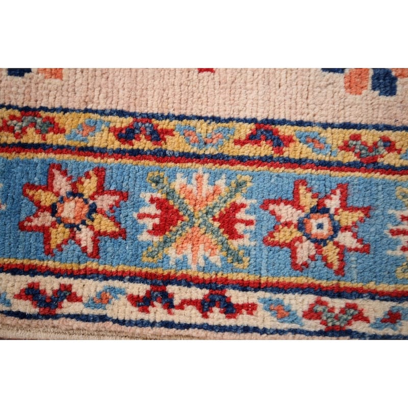 Kazak Oriental Accent Rug Hand-Knotted Wool Carpet - 1'11" x 3'0"