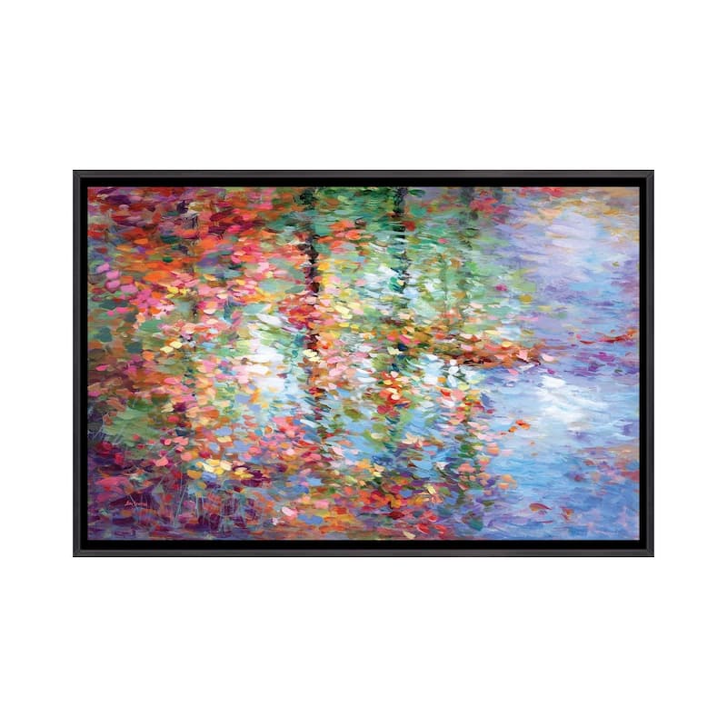 iCanvas "Autumn Reflections III" by Leon Devenice Framed - Ebony - 18x26