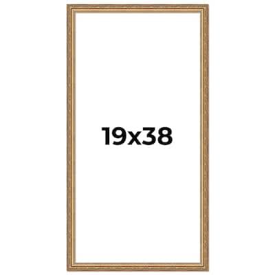 19x38 Frame Red Solid Wood Picture Frame Width 1.75 Inches | Interior Frame Depth 1 13/16 Inches