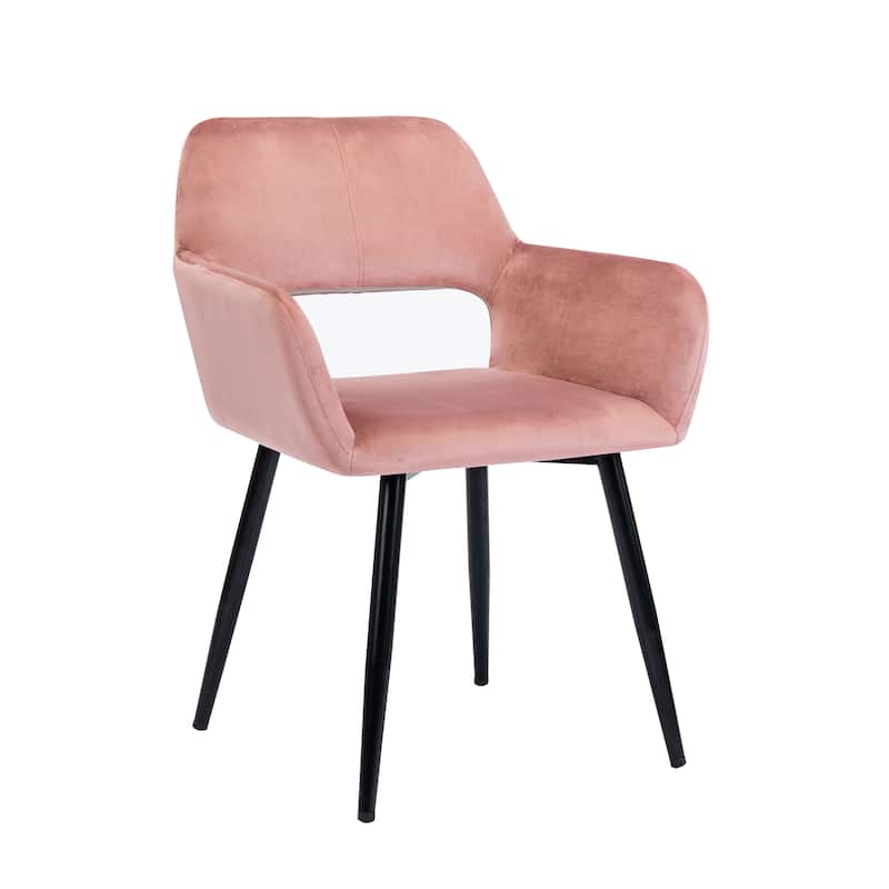 Porthos Home Giana Velvet/ Steel Dining Chairs (Set of 2)