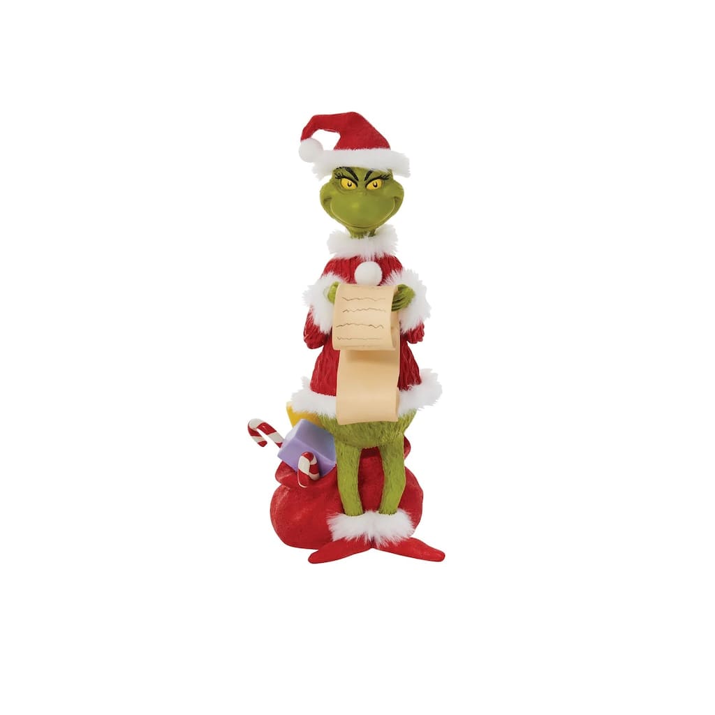Department 56 Dr Seuss Grinch Checking His List Christmas Figure