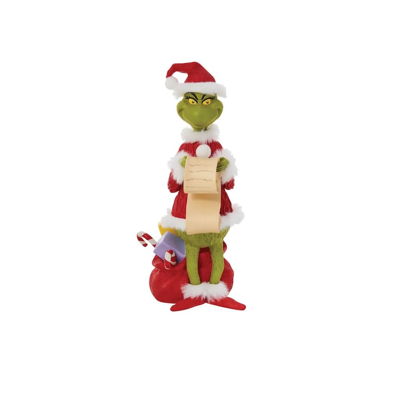 Department 56 Dr Seuss Grinch Checking His List Christmas Figure