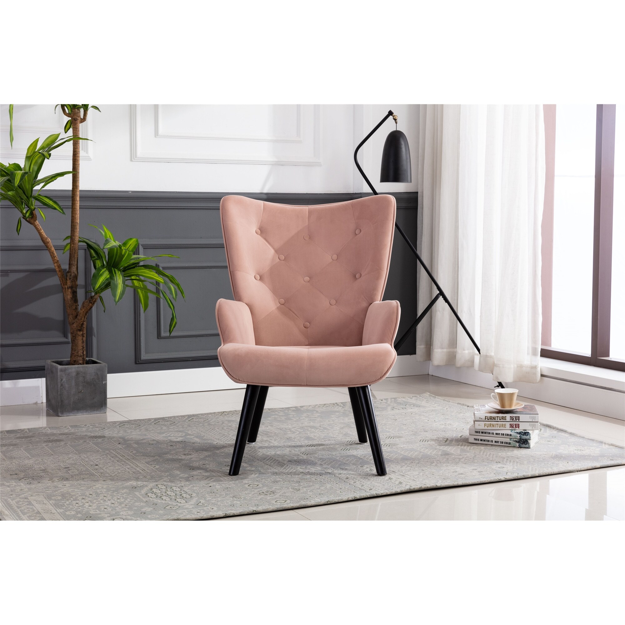 Small velvet chair on sale