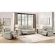 preview thumbnail 2 of 24, Hydeline Erindale Zero Gravity Power Recline and Headrest Top Grain Leather Sofa, Loveseat and Recliner with Built in USB Ports