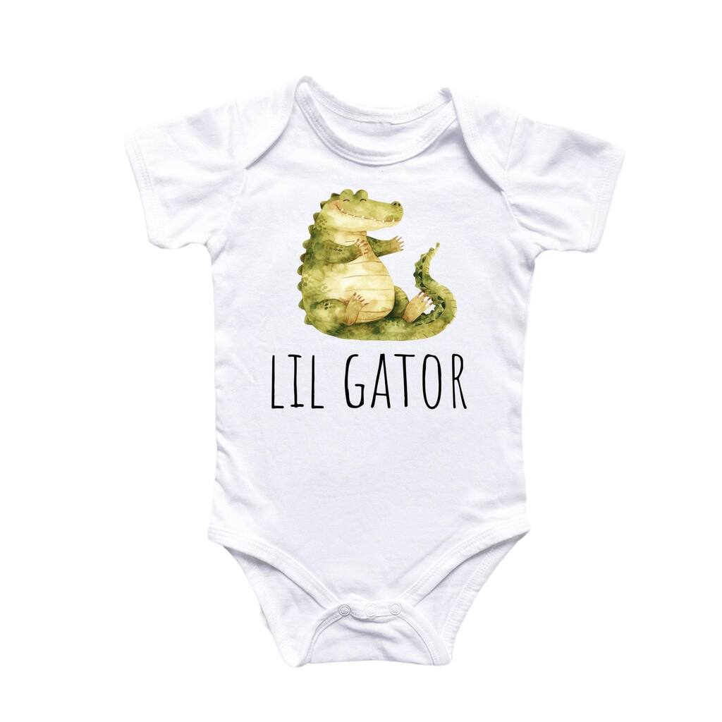 Alligator Gator - Baby Boy Girl Clothes Infant Bodysuit Funny Cute Newborn