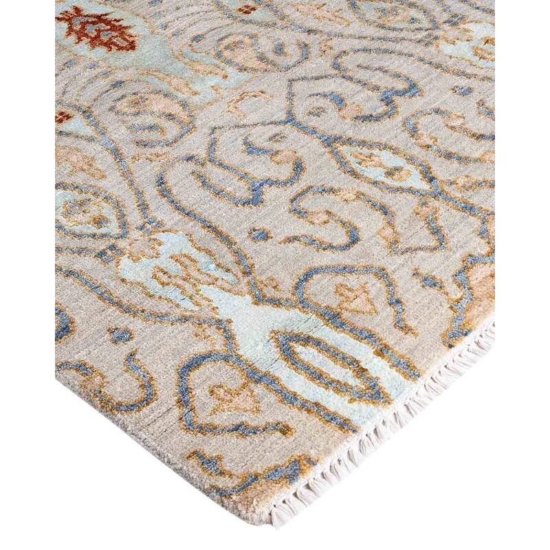 Ikat One-of-a-Kind Handmade Area Rug, Beige - 8' 1" x 10' 2"