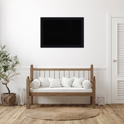 Shiplap Wood Framed Black Corkboard Bulletin Board