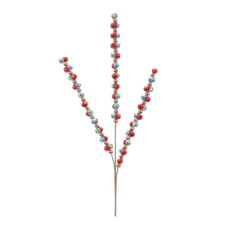 Metal Sleigh Bell Spray (Set of 6)