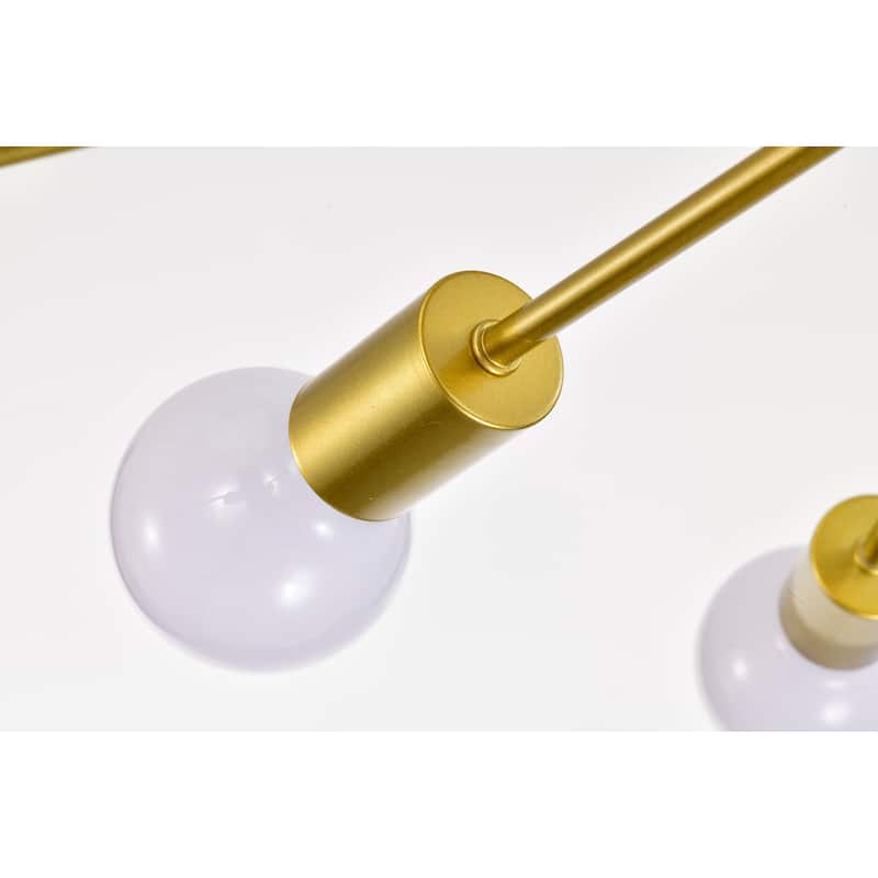 Pimlin 10-Light Baton Style Semi-Flush Mount Ceiling Lamp