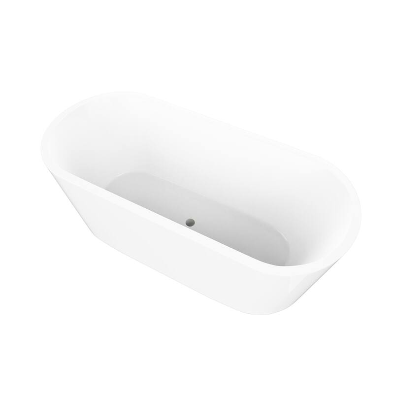 Vanity Art 54" Acrylic Freestanding Soaking Bathtub