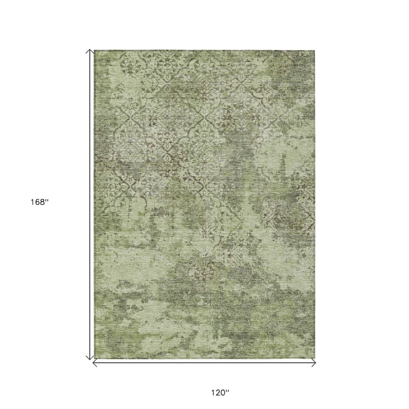 HomeRoots Floral Transitional Rectangle Outdoor Rug