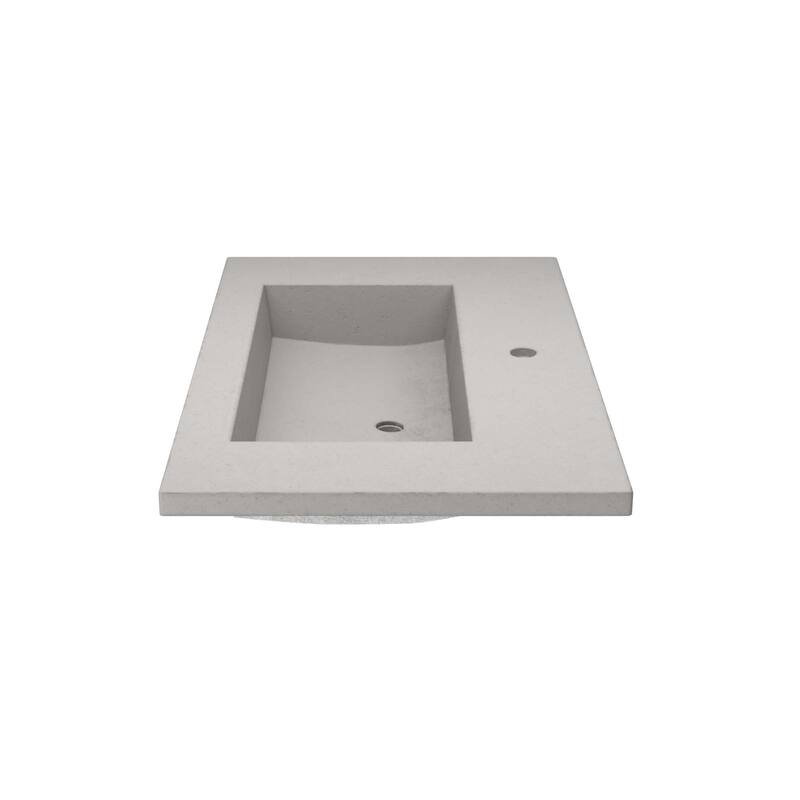 Capistrano 36.5-inch Concrete Vanity Top with Integral Trough Sink