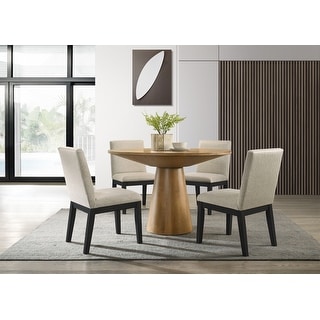 5 Piece Round Dining Table Set with Chairs - Bed Bath & Beyond - 38881899
