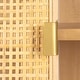 preview thumbnail 8 of 9, Woven Cane and Wood Cabinet - 33.5"L x 15.7"W x 66.9"H