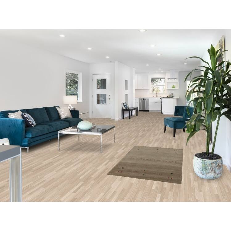 Hand Knotted Oriental 100% Wool Carpet Tribal Tribal Beige & Ivories Gabbeh Area Rug - 4' 10'' X 2' 9''