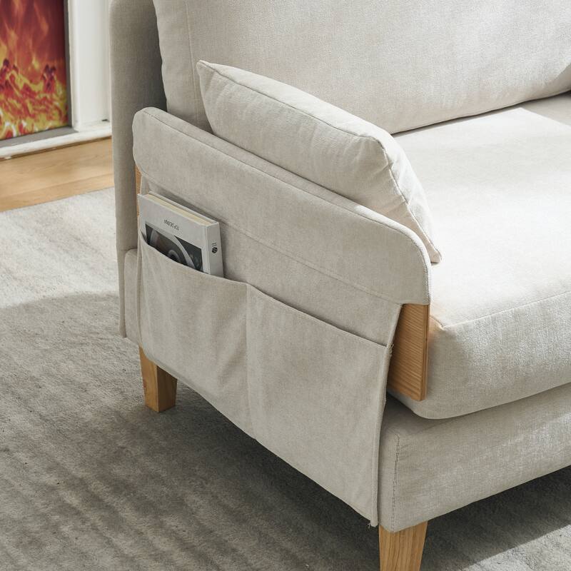 Foldable Sofa Bed Recliner, 3-In-1 Convertible Sleeper, Suitable For Small Spaces, With Three Pillows