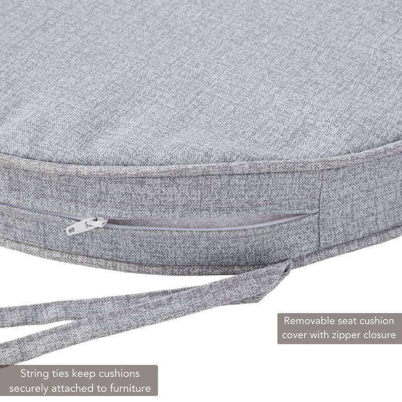 Greendale Home Fashions 18" Round Outdoor Chair Pad (Set of 2)