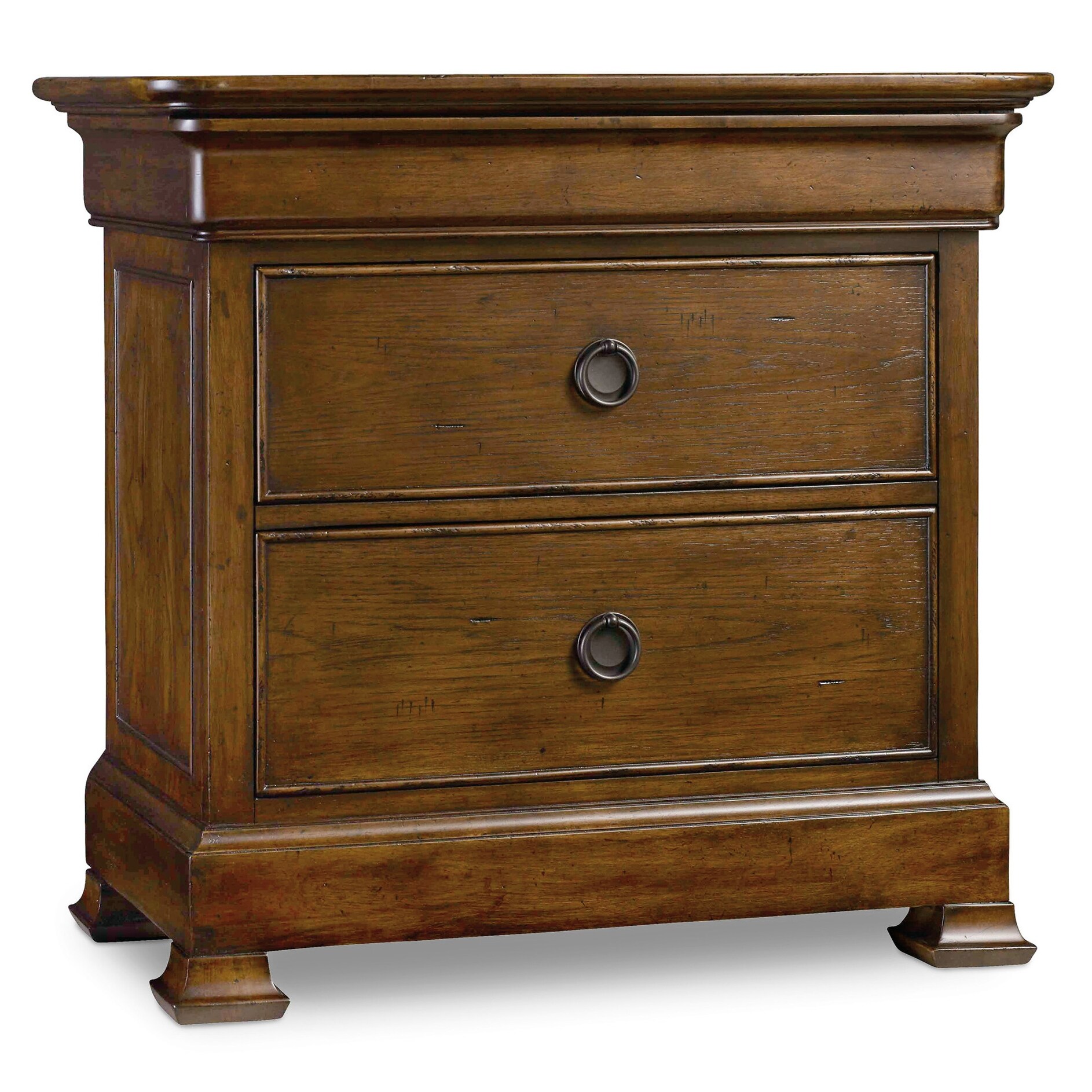 Shop Hooker Furniture 5447 90016 Archivist 32 Wide Rubberwood Traditional Style Nightstand With Cord Clip And Birch Veneer Overstock 24110636