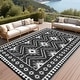 preview thumbnail 2 of 22, Garvee Vintage Geometric Diamond Outdoor Patio Rug