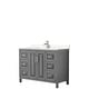 preview thumbnail 37 of 67, Daria 48 Inch Single Vanity, Cultured Marble Top Dark Gray, Chrome Trim,Carrara Cultured Marble Top