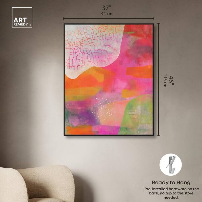 Garnet Gleam III Canvas by Art Remedy
