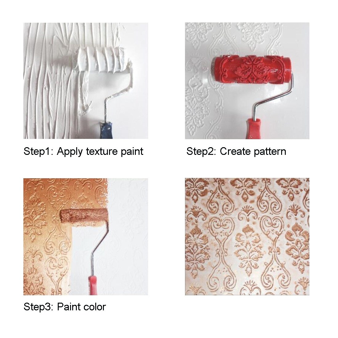 Shop Wood Pattern Painting Roller 7 Inch Rubber Wood Grain Tool With Handle Eg087t Overstock 29474464
