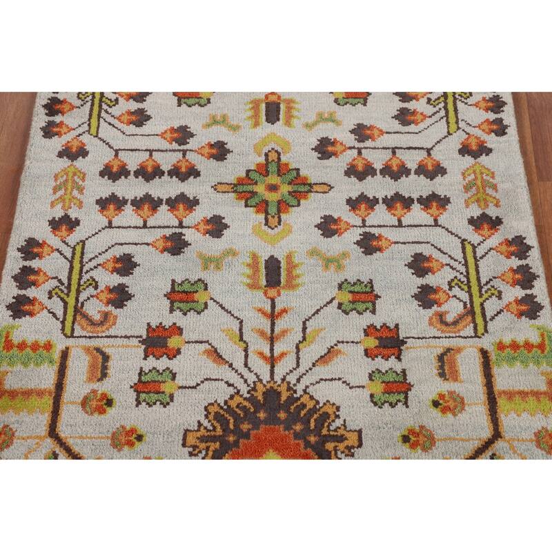 Geometric Ziegler Oriental Accent Rug Handmade Wool Carpet - 3'0" X 5'0"