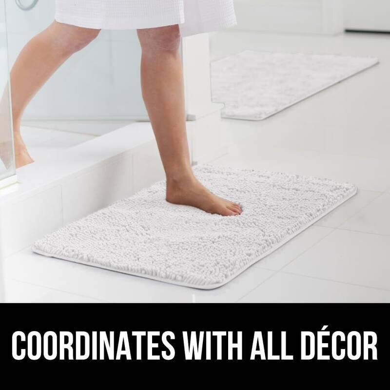 Thick Soft Absorbent Chenille, Rubber Backing