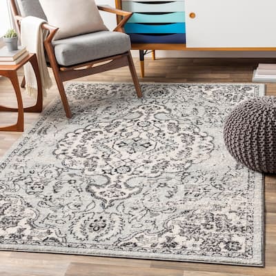 Livabliss Aziza Vintage Bohemian Medallion Area Rug