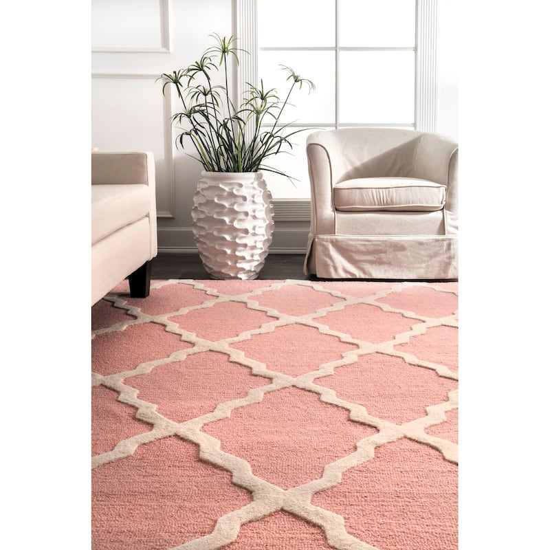 Nuloom Hand Hooked Marrakech Trellis Area Rug