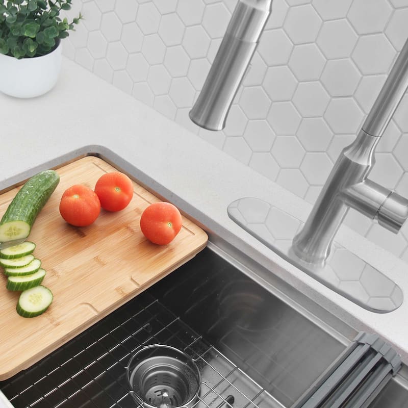 Single Hole 9.75-inch Kitchen Faucet Plate