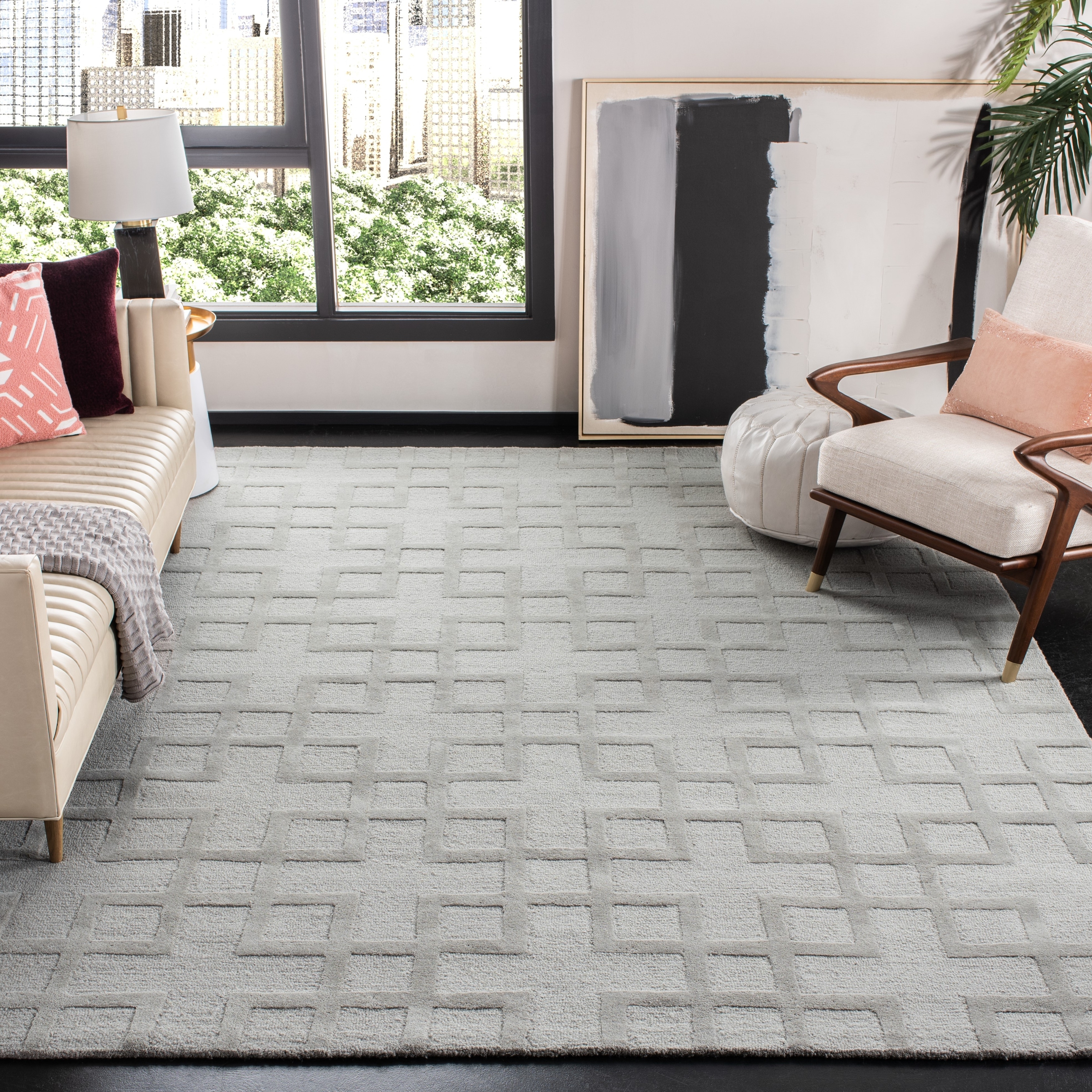 SAFAVIEH Handmade Impressions Rinnie Modern Wool Rug