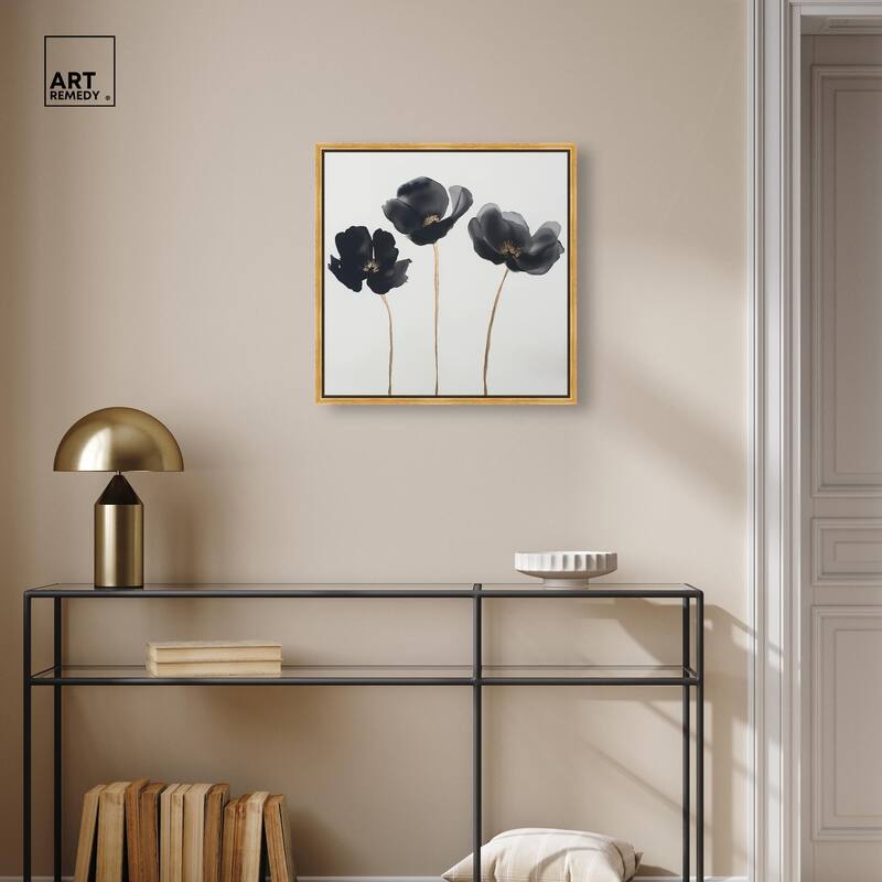 Nocturnal Flowers II Canvas by Art Remedy